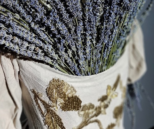 Close up of the 'plague' dress by Anna Dimitriu